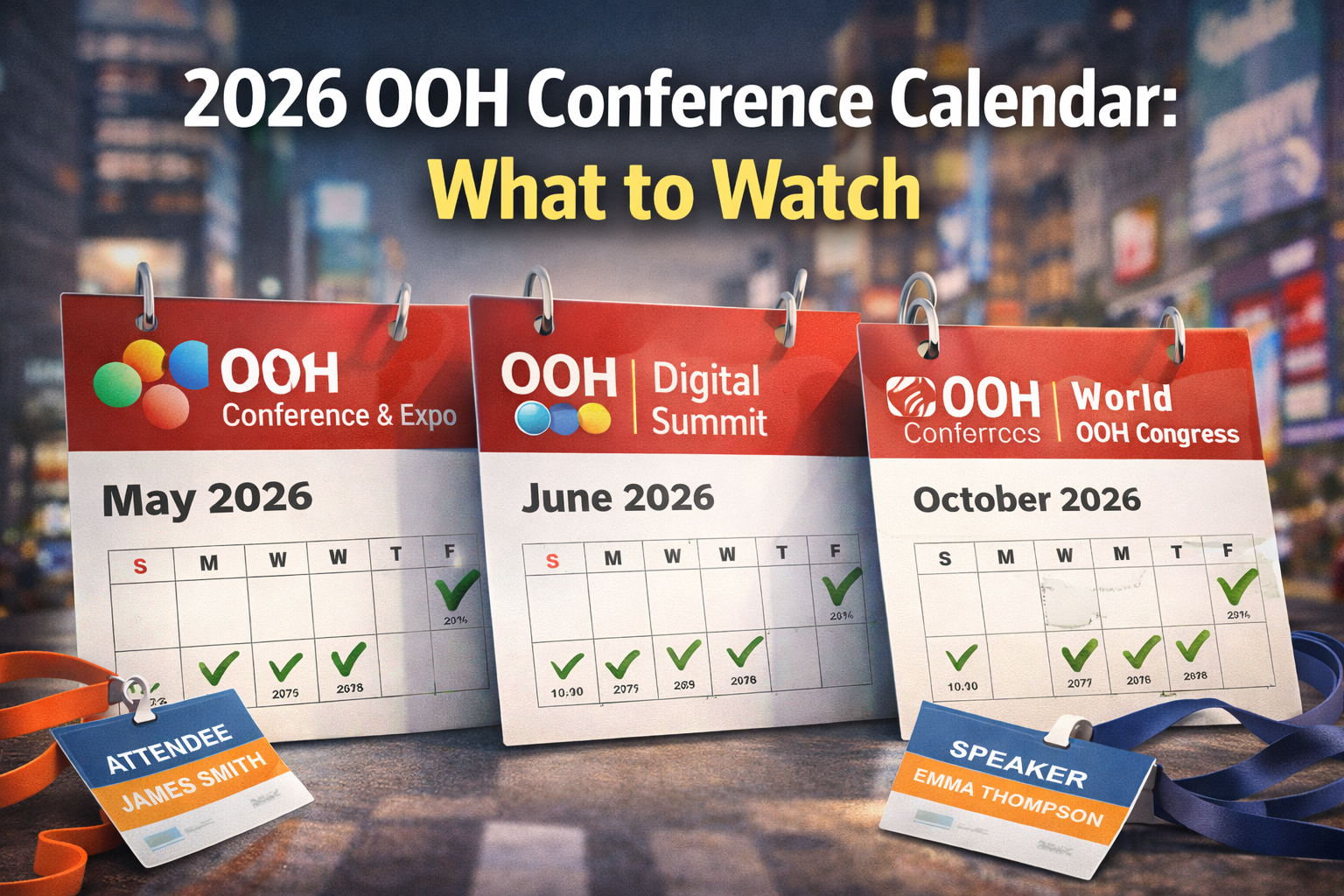 2026 OOH Conference Calendar: Why Industry Events Shape Formats, Standards, and Budgets