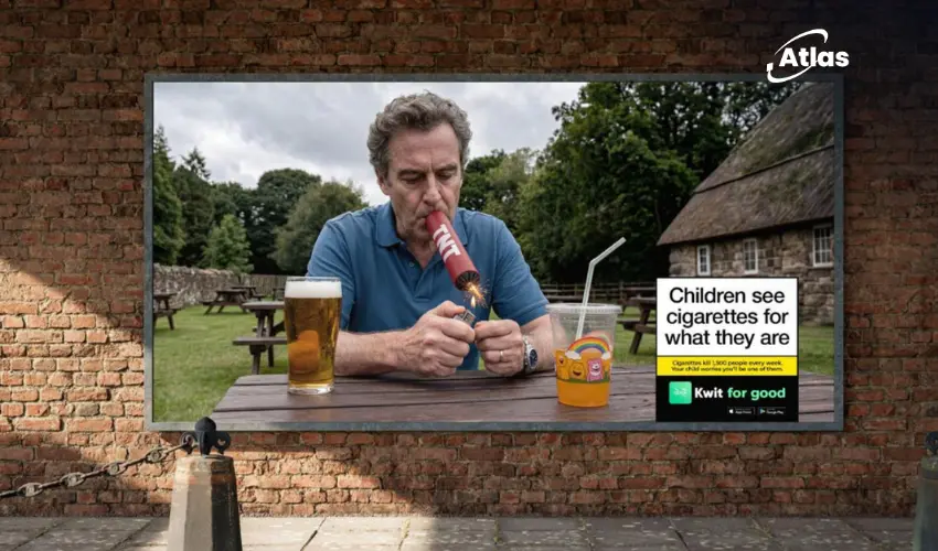 Kwit for Good: IMA Uses Stark OOH to Reframe Smoking Through Children’s Eyes