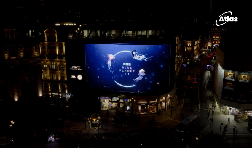 Blue Planet III Takes Over Piccadilly Lights With Immersive DOOH