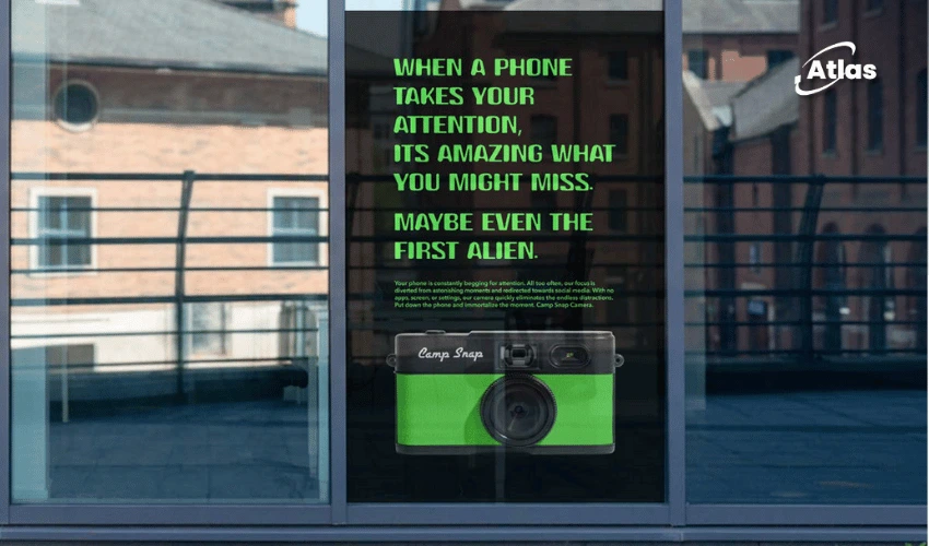 Camp Snap Screenless Camera OOH Campaign | Atlas OOH