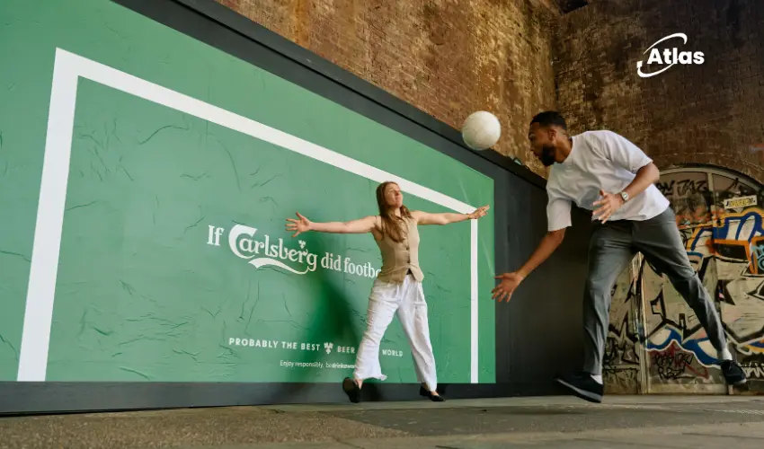 Carlsberg Turns Outdoor Posters Into Football Goals
