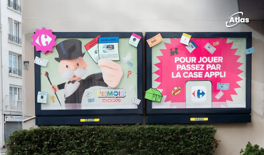 Carrefour x Monopoly in Paris: Location-Based Advertising at Its Best