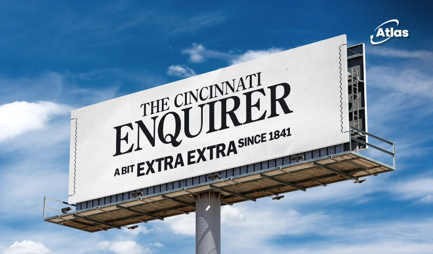 Cincinnati Enquirer Uses Local Humor in Bold OOH Advertising