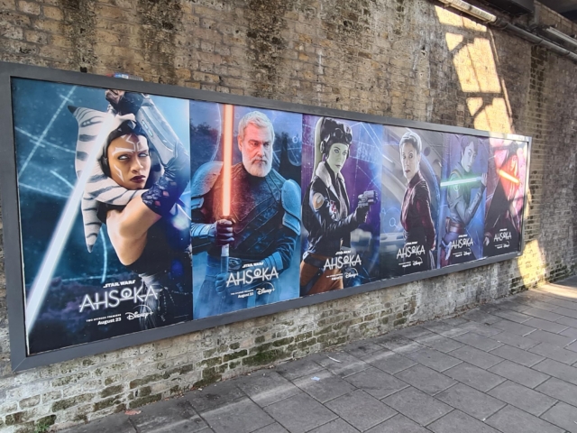 Disney+ Launches Ahsoka with Urban Fly-Posting OOH Campaign