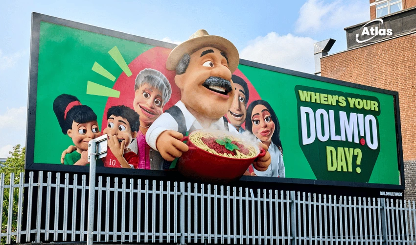Dolmio Day 3D Billboard in Shepherd’s Bush | Atlas OOH