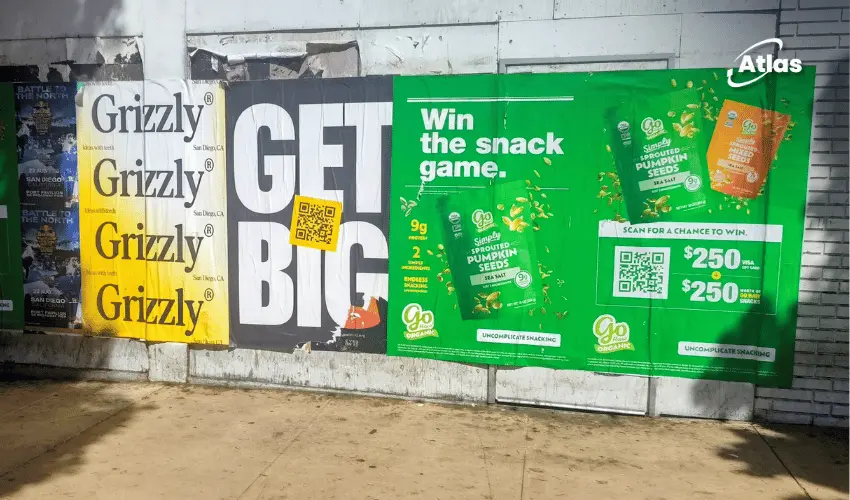Grizzly “Get Big” Wildposting OOH in San Diego | Atlas OOH
