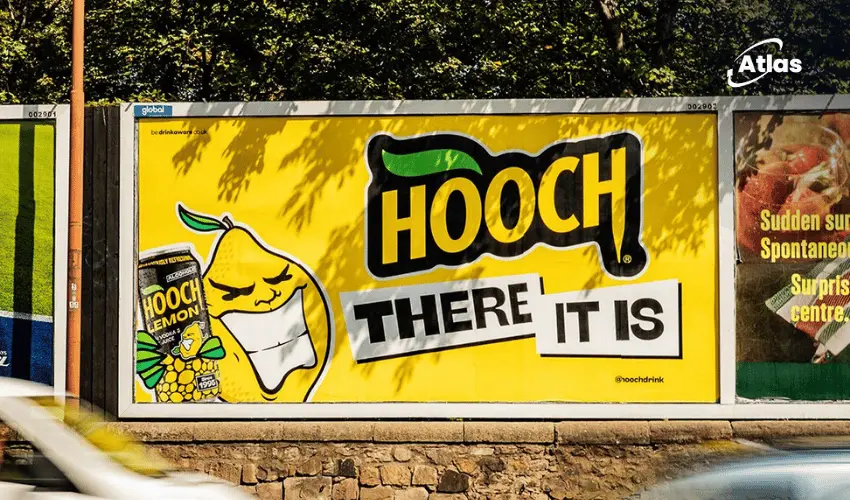 Hooch 30th Anniversary Campaign: Nostalgia OOH Advertising & 1995 Return