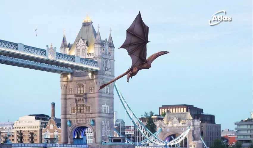 House of the Dragon Turns London Into a Stage With Giant Dragon OOH Stunt