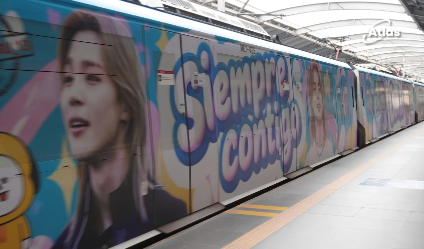 Jimin Fan Tribute Turns Lima Metro Into Transit OOH