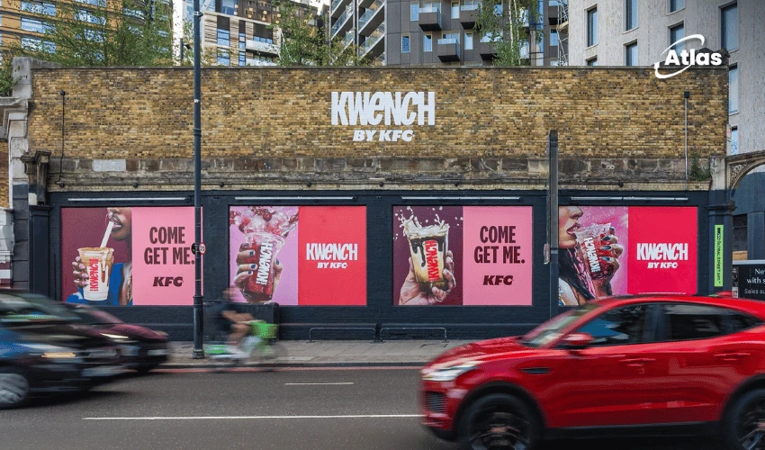 KFC Kwench Lights Up Shoreditch and Birmingham | Atlas OOH
