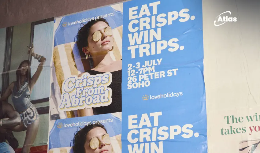 loveholidays Turns Soho Into a Global Crisp Destination with Experiential OOH