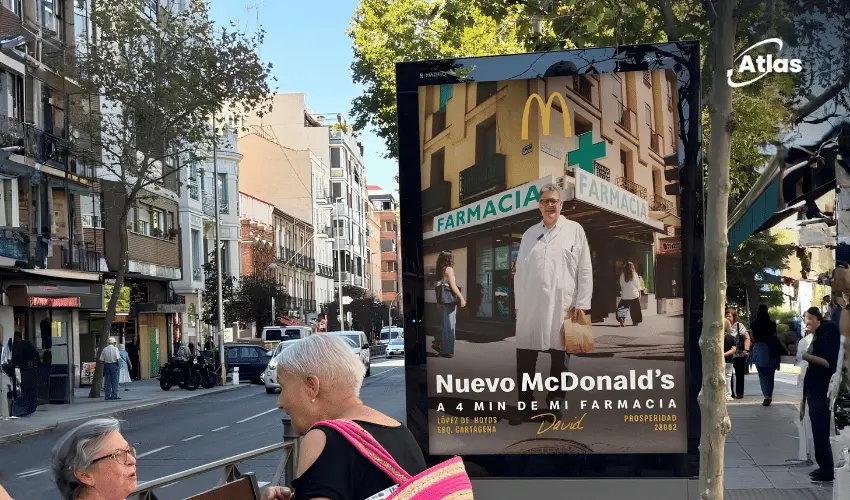 McDonald's Uno más del barrio OOH campaign