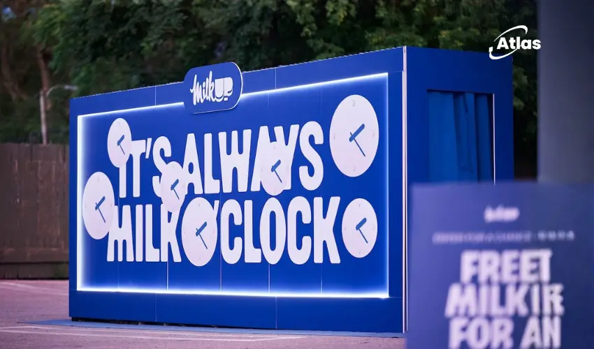 MilkUP Proves Simplicity Wins With a 24-Hour Experiential OOH Activation