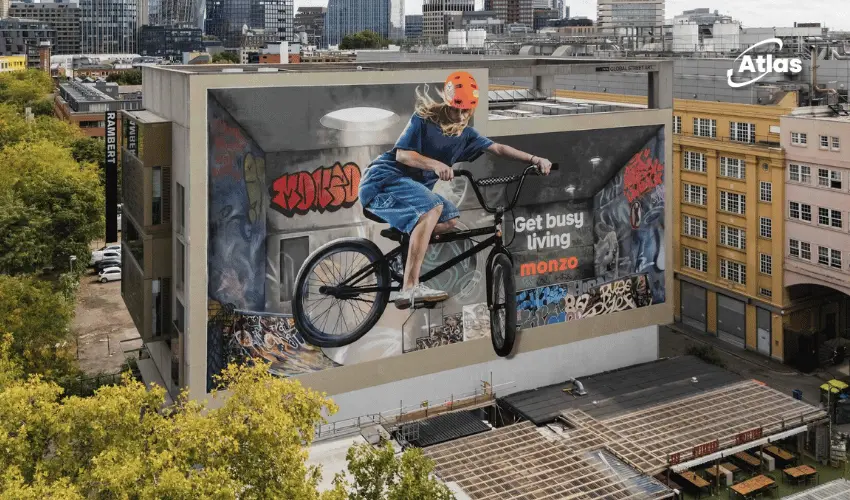 Monzo Get Busy Living Campaign & London OOH Strategy | Atlas OOH