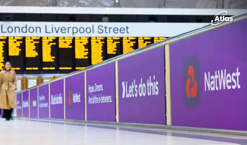 NatWest Turns London Stations Into Bold OOH Brand Spaces