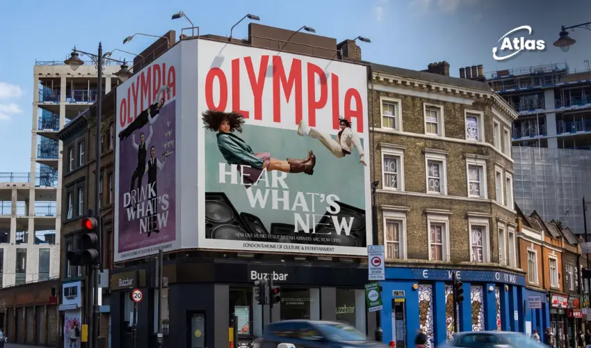 Olympia London Launches 'Do What's New' Brand Platform With Bold OOH Campaign