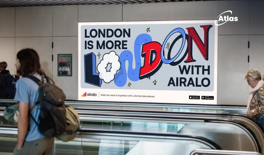 Airalo Turns Local Typography Into a Global OOH Campaign