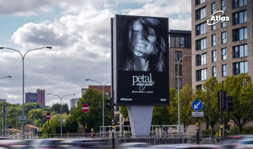 Ariana Grande Takes Petal Global With Minimalist OOH