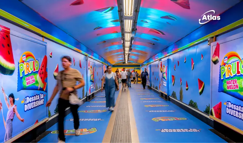 Pirulo Watermelon Turns Madrid’s Callao Station