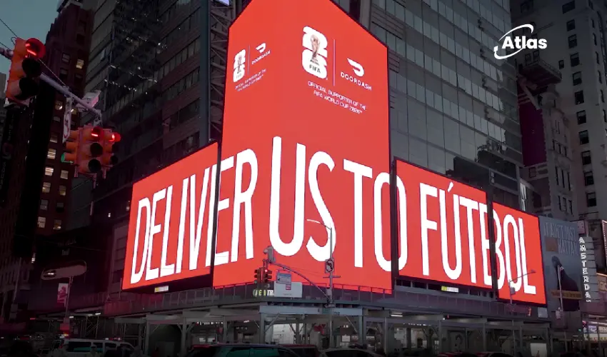 DoorDash Turns Billboards Into Live World Cup Utilities