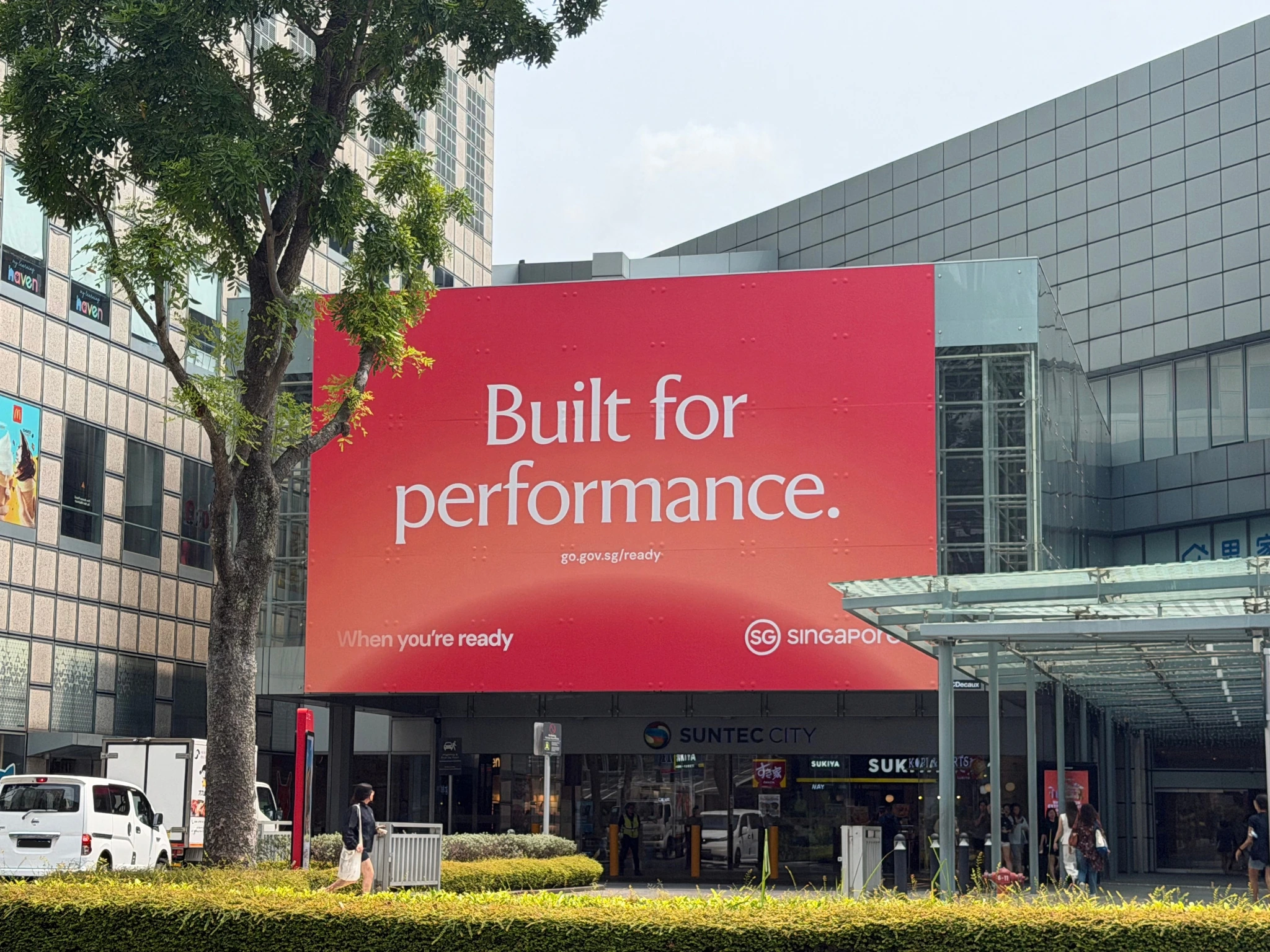 Brand Singapore When You’re Ready billboard displayed at Suntec City.