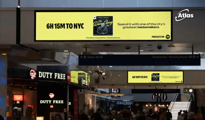 Spotify Turns Travel Time Into Podcast OOH Advertising