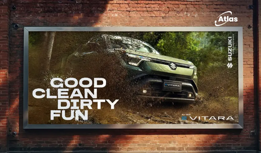 Suzuki Launches e VITARA With a Mud-Splattered OOH Campaign