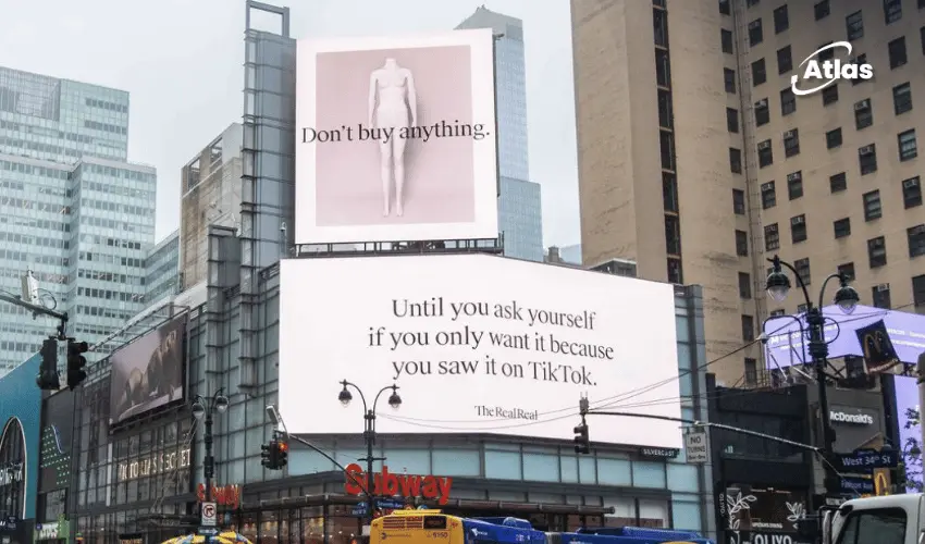 The RealReal “Don’t Buy Anything” New York OOH Campaign | Fashion OOH Breakdown