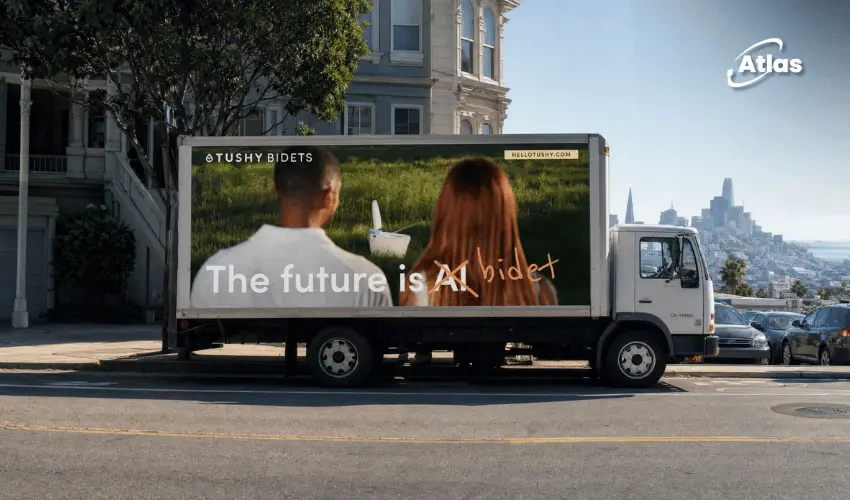 TUSHY “The Joy of Toileting” OOH Campaign in NYC & SF | Atlas OOH