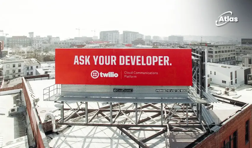 Twilio 65% acquisition cost billboard