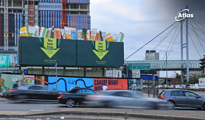 Waitrose Brings New Lower Prices to Life With Special-Build OOH