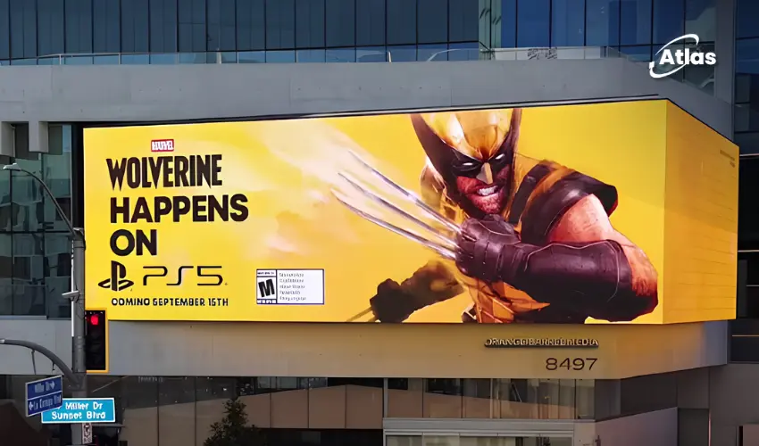 PlayStation Brings Marvel's Wolverine to LA DOOH