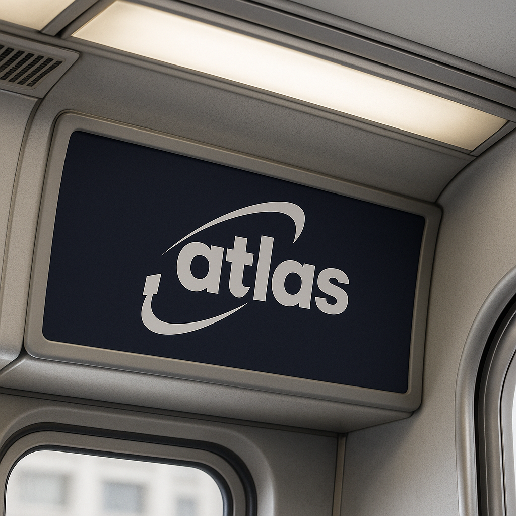 Historic Trolley Interior Cards advertising in San Francisco, California