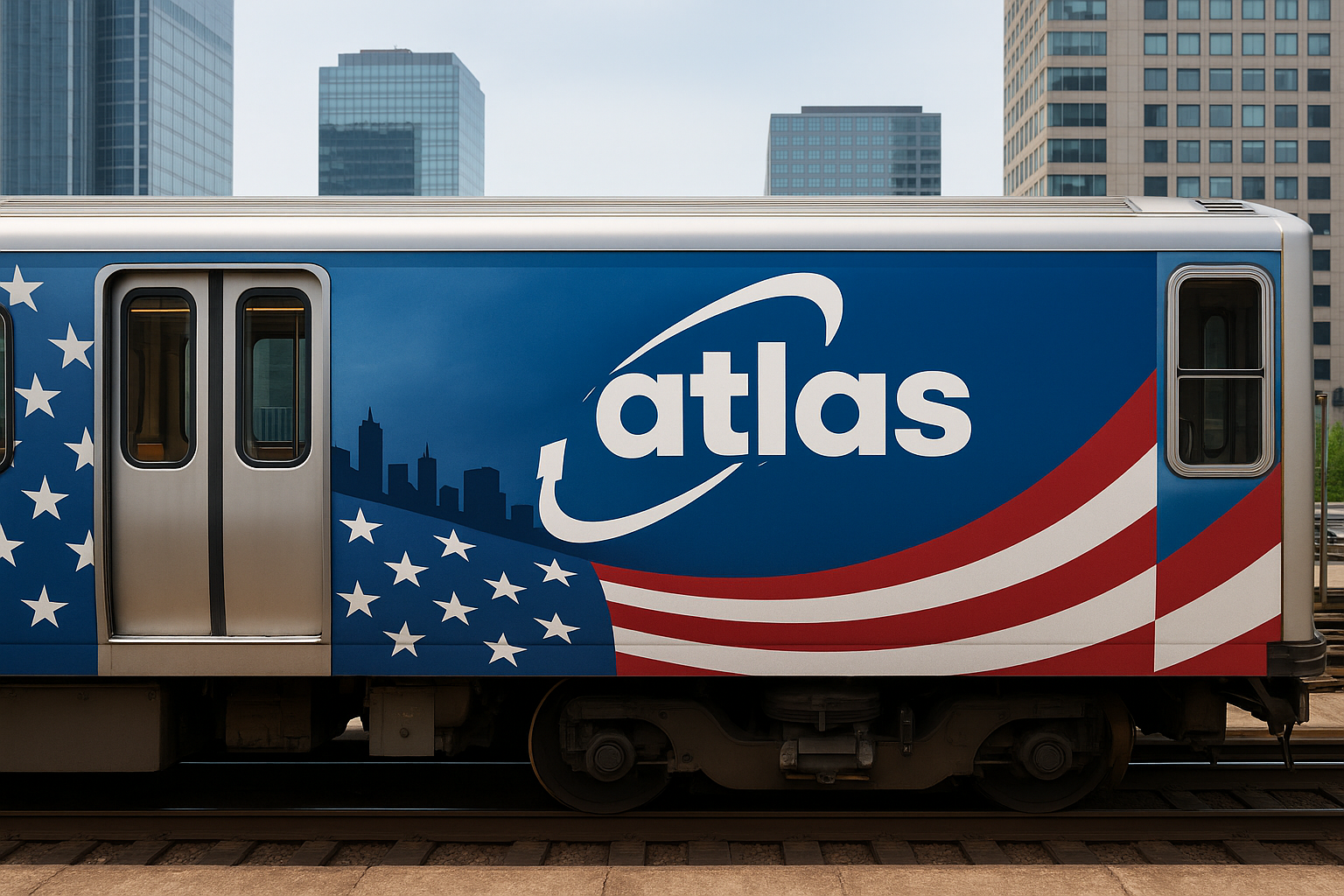 Train Wrap advertising in Los Angeles, California